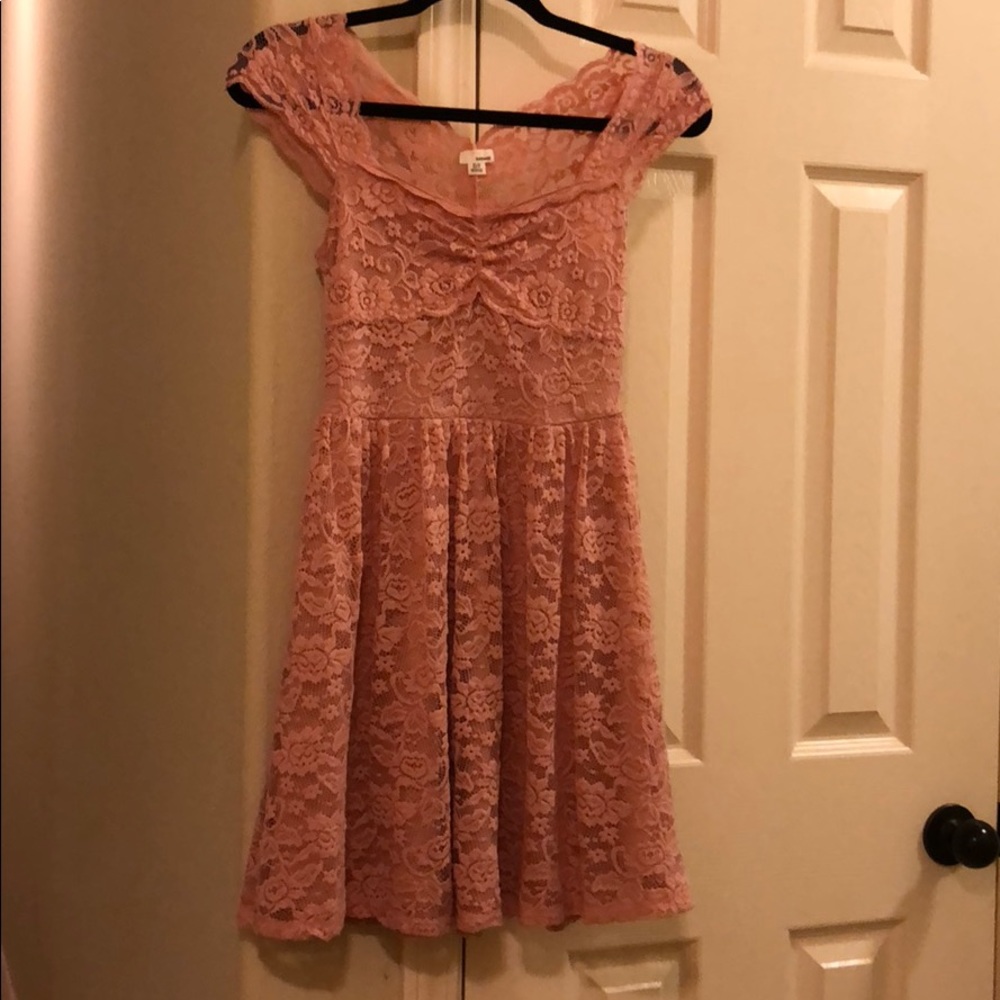 garage rose lace dress XS